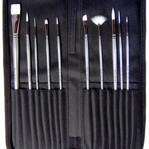 Watercolour Brush Sets - Watercolour Brush Set 10 with Case