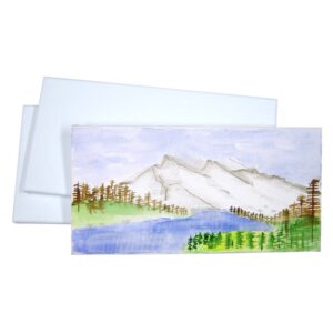 Primed & Stretched Canvases - Primed & Stretched Canvas 6" x 12" (15cm x 30cm)
